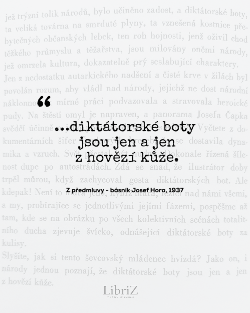 Ukázka z předmluvy, kterou napsal básník Josef Hora.